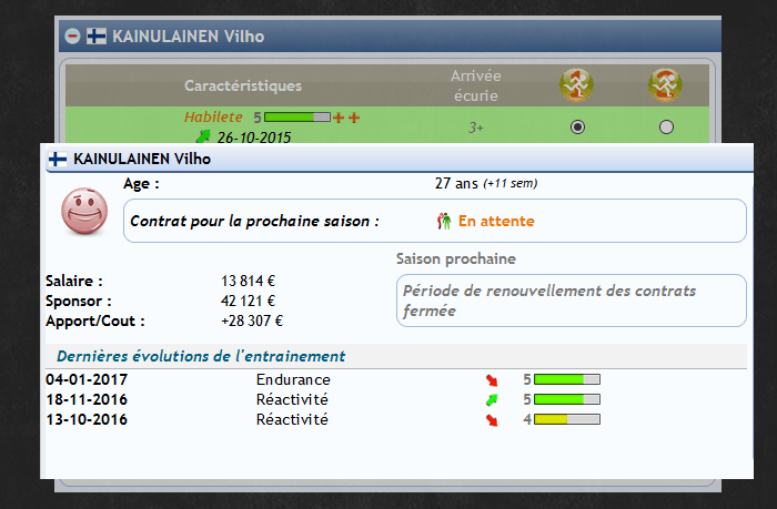 Recrutez et entrainez les pilotes qui composeront votre écurie